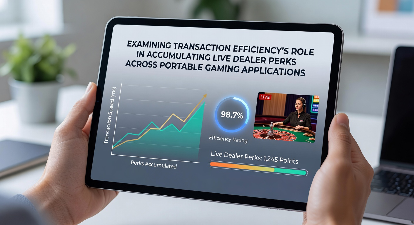 Transactie-efficiëntie in mobiele gaming applicaties met live dealer opties