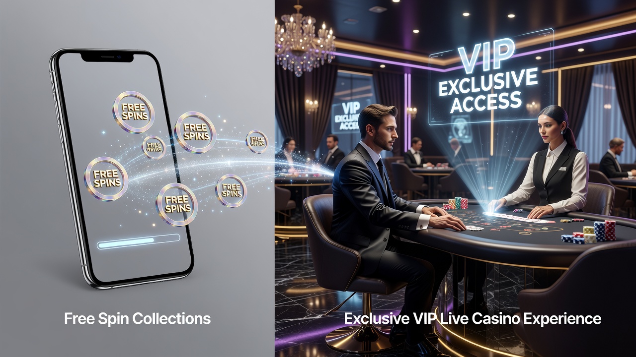 VIP live casino sessies die ontstaan uit verzamelde gratis spins via digitale wallets