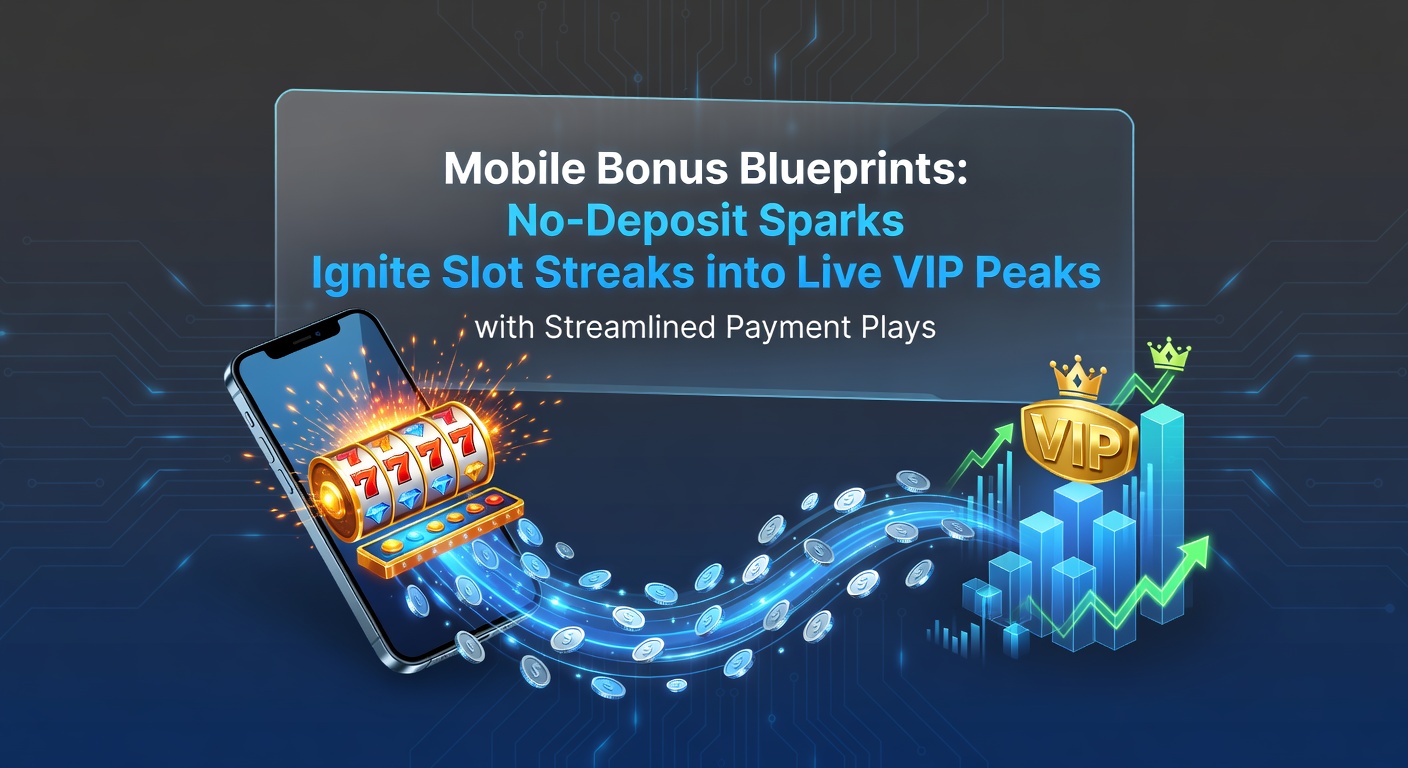 Mobiele telefoon met gloeiende slotbonussen en live dealer tafels op een dynamisch casino-scherm, symboliserend de opbouw van no-deposit sparks naar VIP pieken