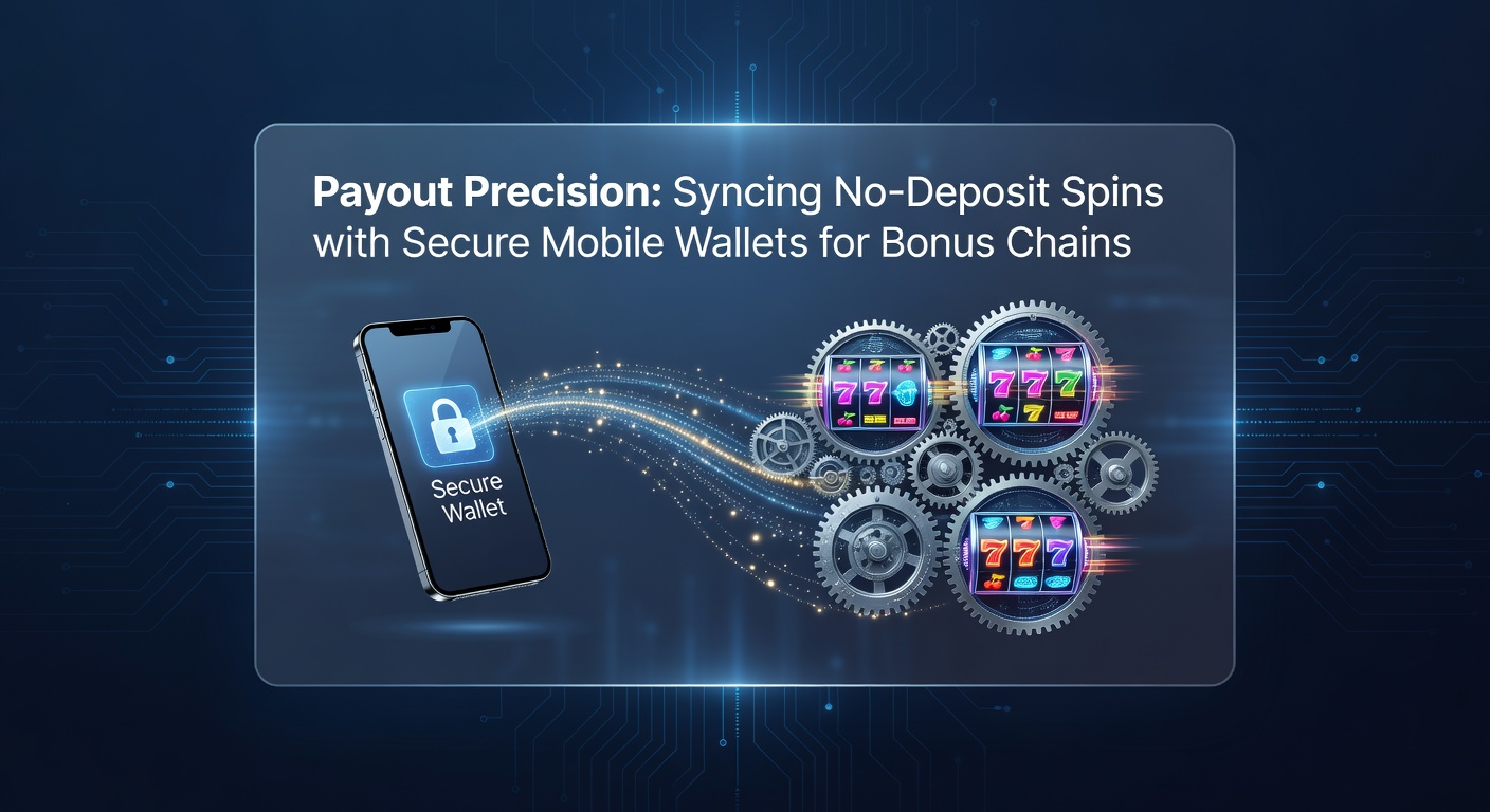 Grafische weergave van een mobiele telefoon met casino-app, spins en wallet-iconen die naadloos synchroniseren voor bonusopbouw