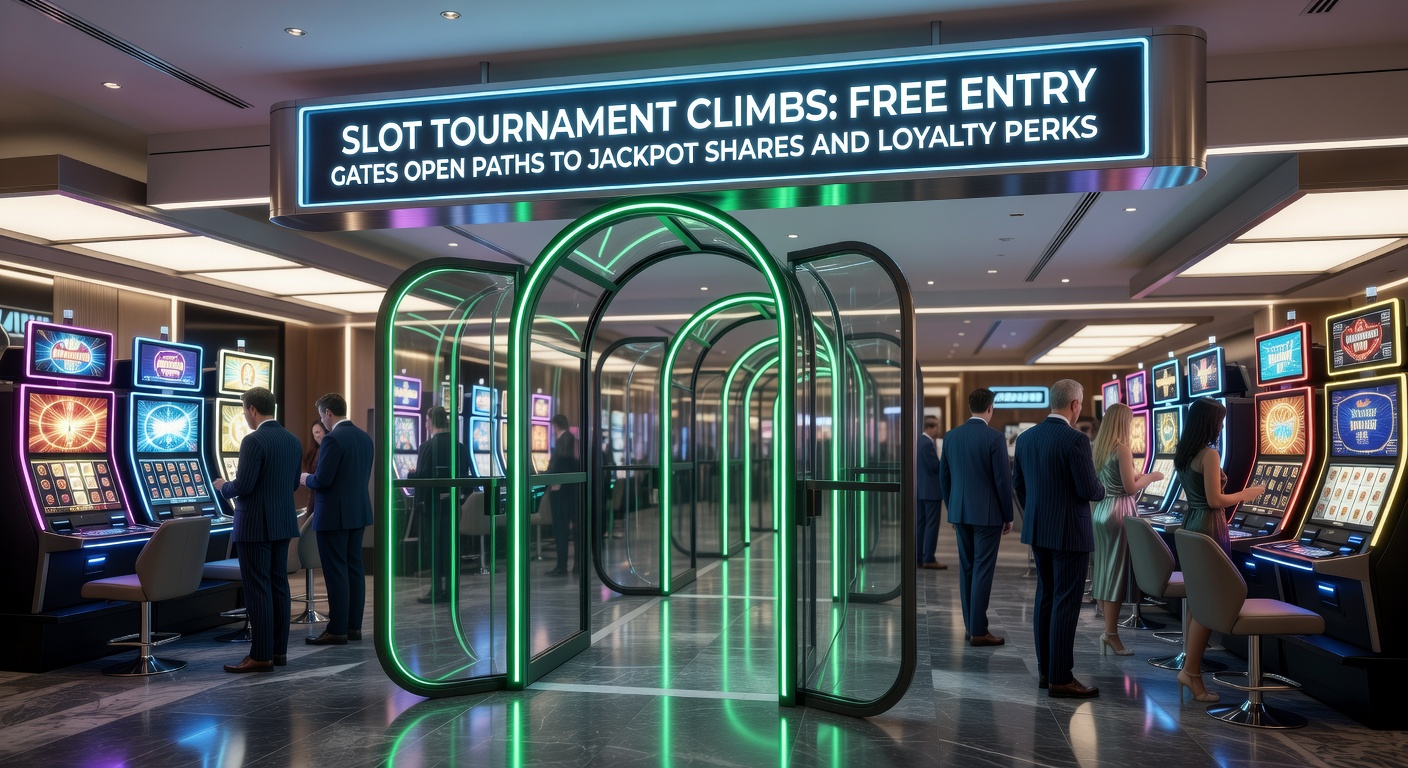 Winnaars van een slot toernooi vieren jackpot deling met loyaliteitskaarten in de hand